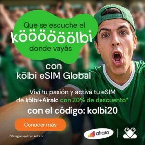 ¡Viajá conectado al mundo con la nueva eSIM Global de Kölbi y Airalo!