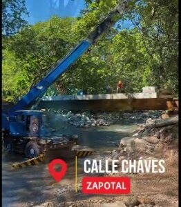 Municipalidad realiza mantenimiento en Calle Cháves para garantizar ruta alterna en Zapotal